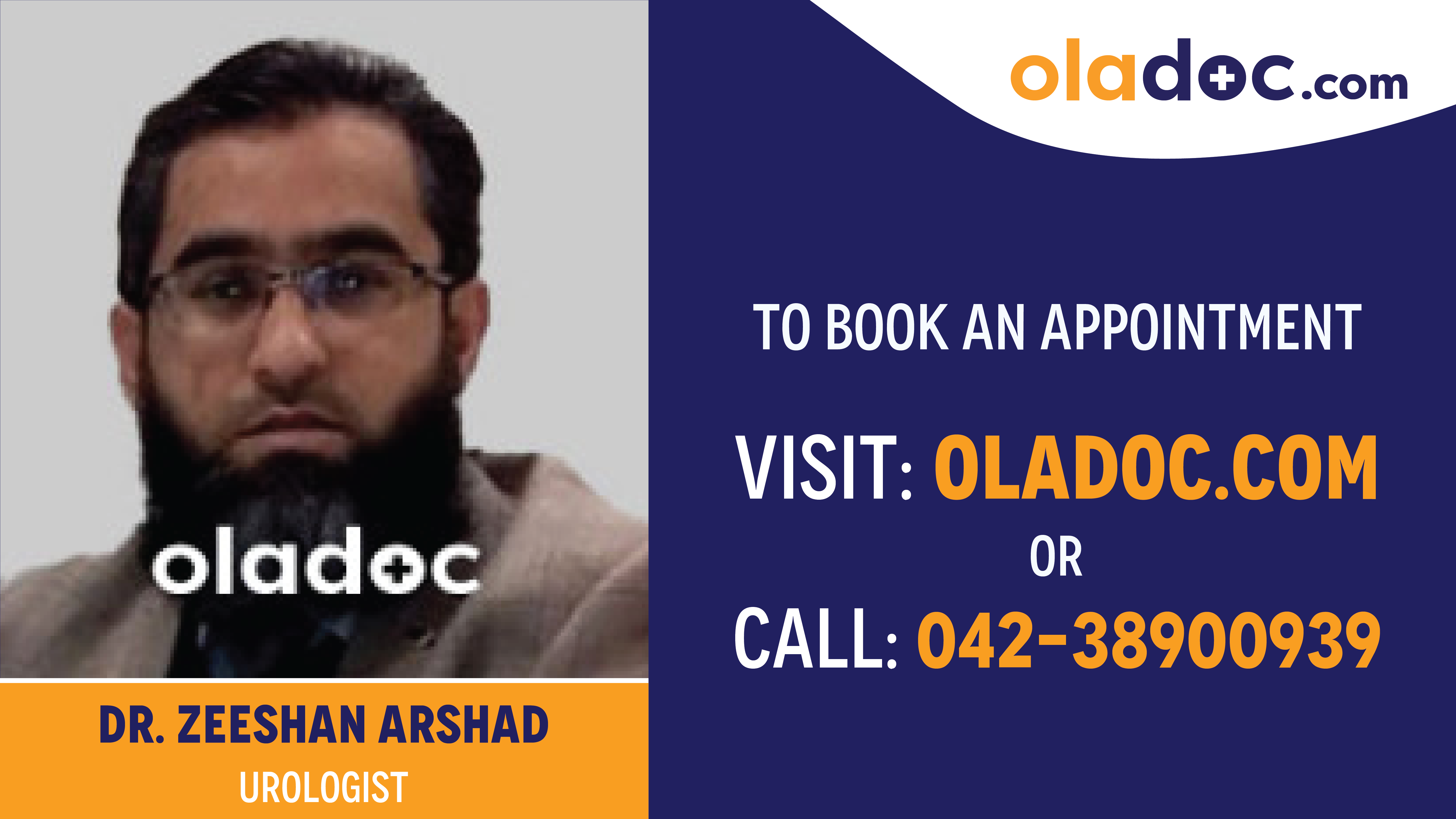 Book appointment with Dr.Zeeshan Arshad-best Urologist in Multan